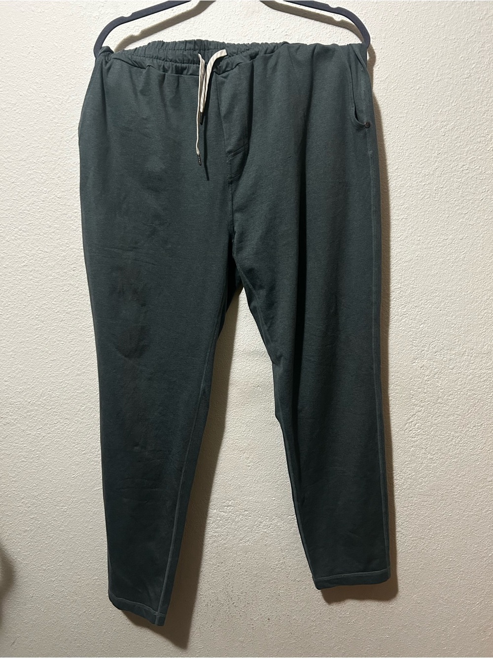 Vuori Men's Ponto Jogger Pants XXL Blue Green Super Soft and Comfortable